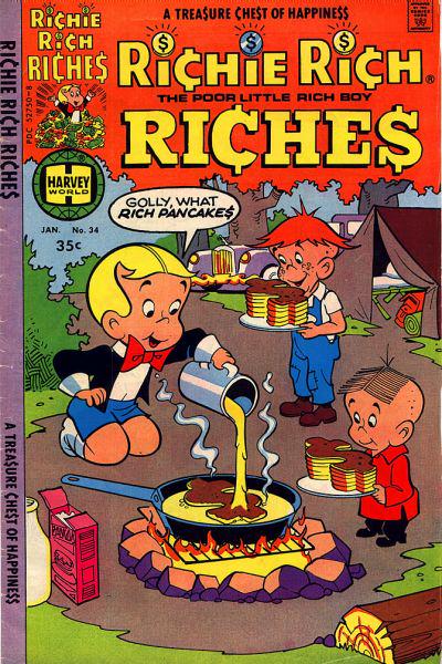 Richie Rich Riches #34 (1978) Comic Books Richie Rich Riches
