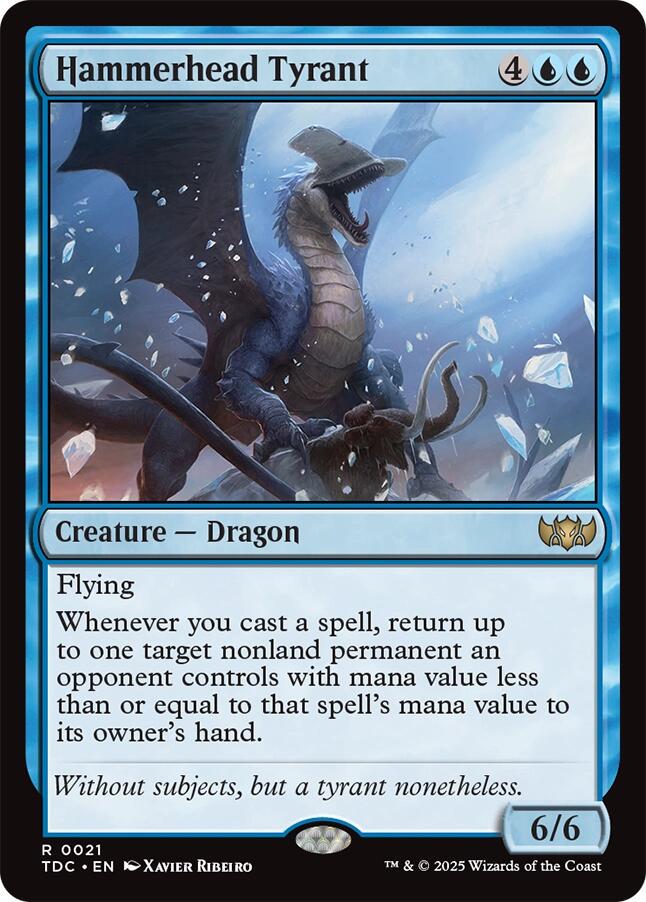 Hammerhead Tyrant #21 Magic Tarkir: Dragonstorm Commander