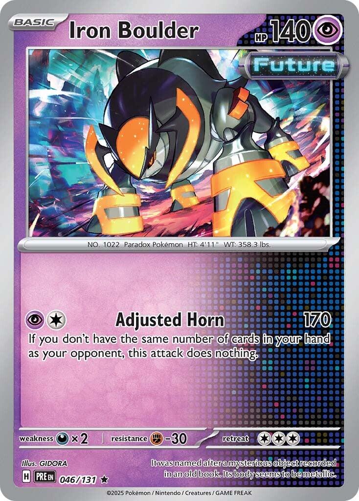 Iron Boulder #46 Pokemon Prismatic Evolutions