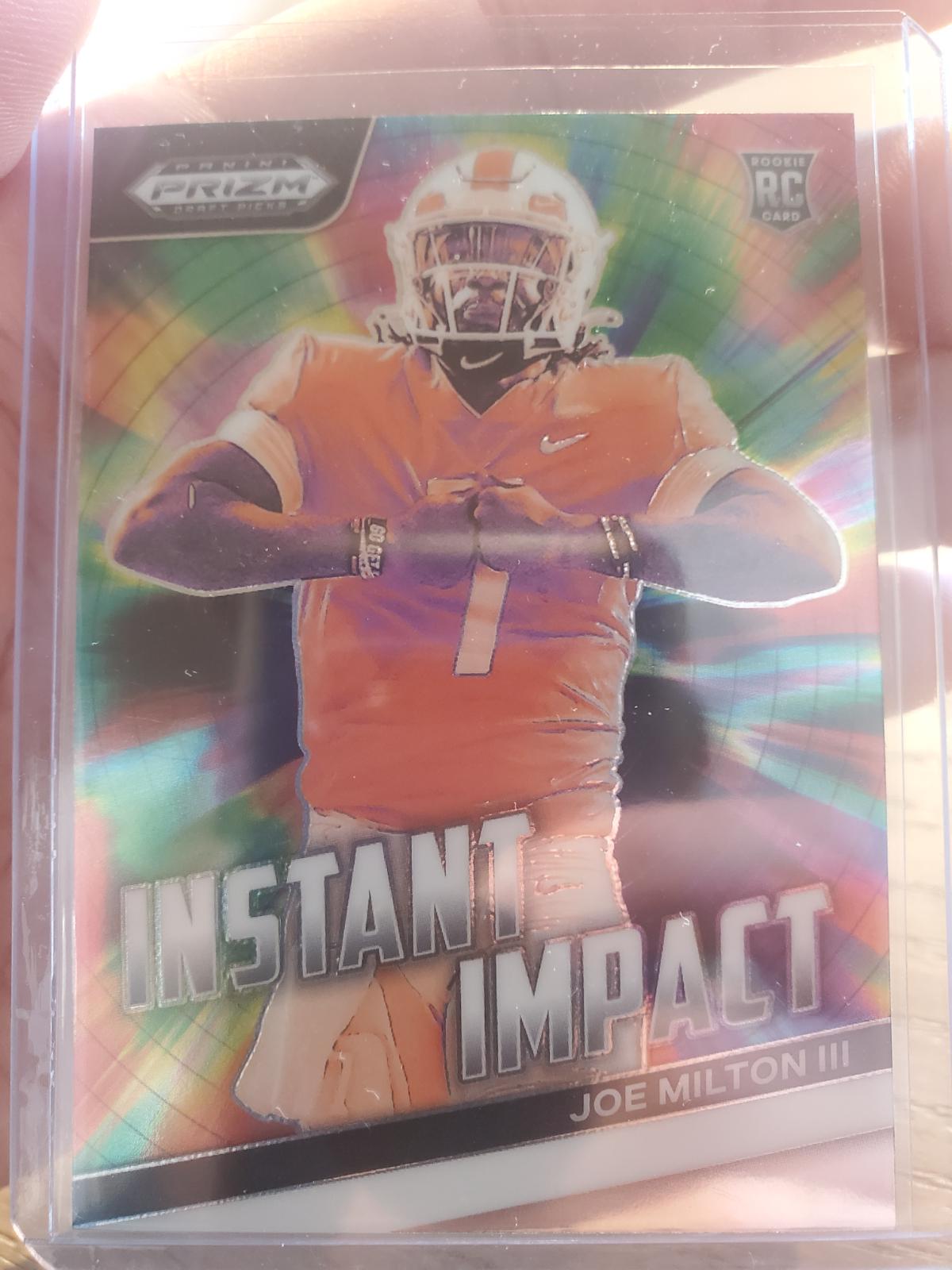 Joe Milton III #II-JM Football Cards 2024 Panini Prizm Draft Picks Instant Impact