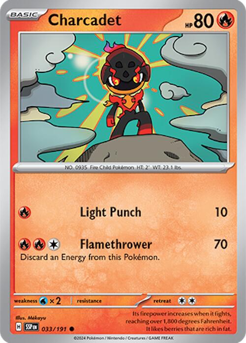 Charcadet #33 Pokemon Surging Sparks