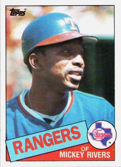 1985 Topps Mickey Rivers #371 card