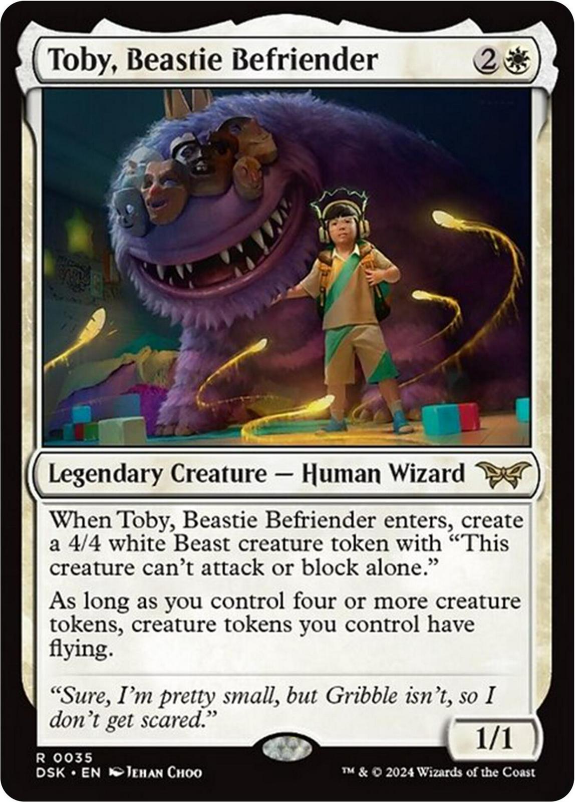 Toby, Beastie Befriender (Magic Duskmourn: House of Horror)