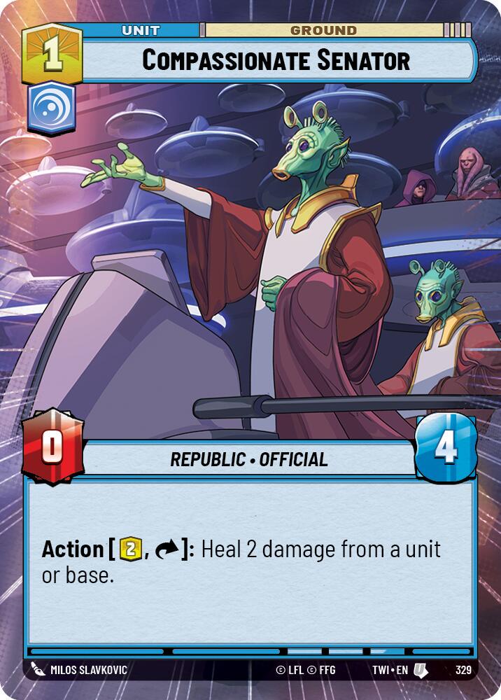 Compassionate Senator [Hyperspace Foil] #329