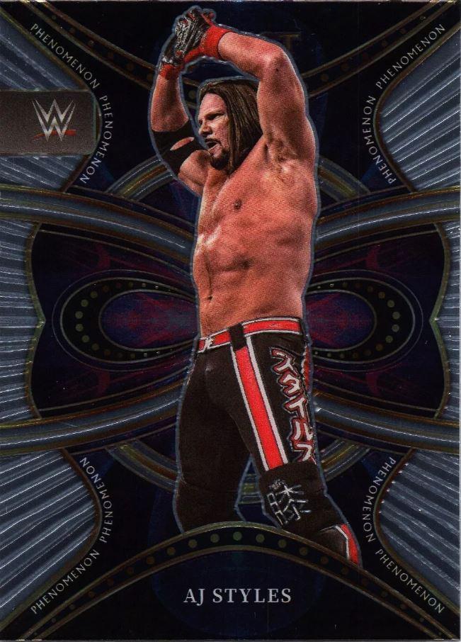 AJ Styles #4 Wrestling Cards 2022 Panini Select WWE Phenomenon