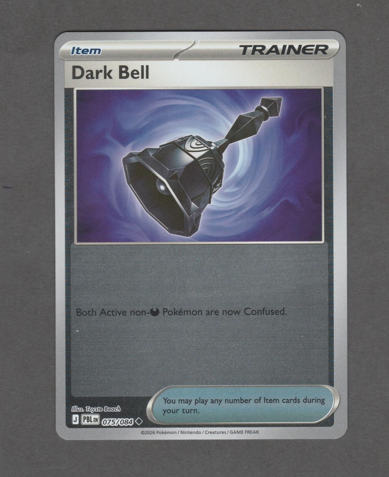 Dark Bell [Reverse Holo] #75 Pokémon Card from Pokemon Pitch Black Set 