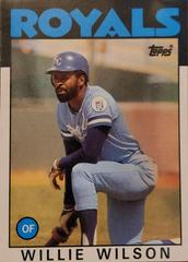 Willie Wilson #25 | Willie Wilson Baseball Cards 1986 Topps
