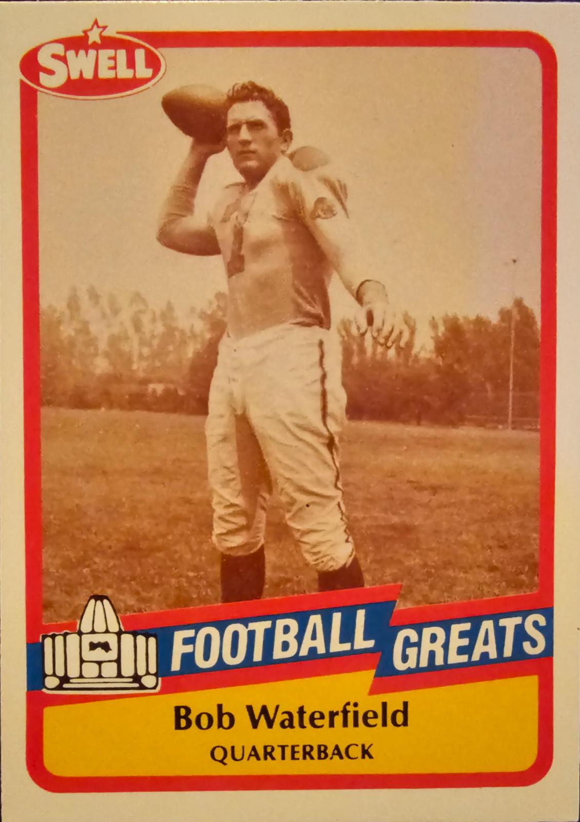 Bob Waterfield #29 Football Cards 1989 Swell Greats