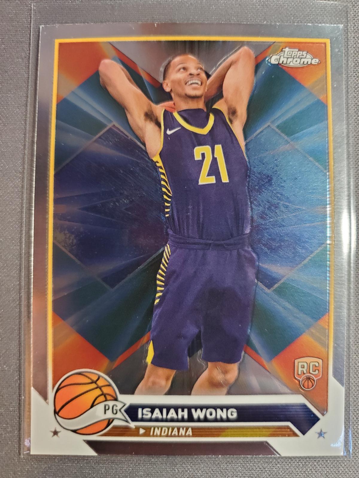 Isaiah Wong #80 Basketball Cards 2023 Topps Chrome