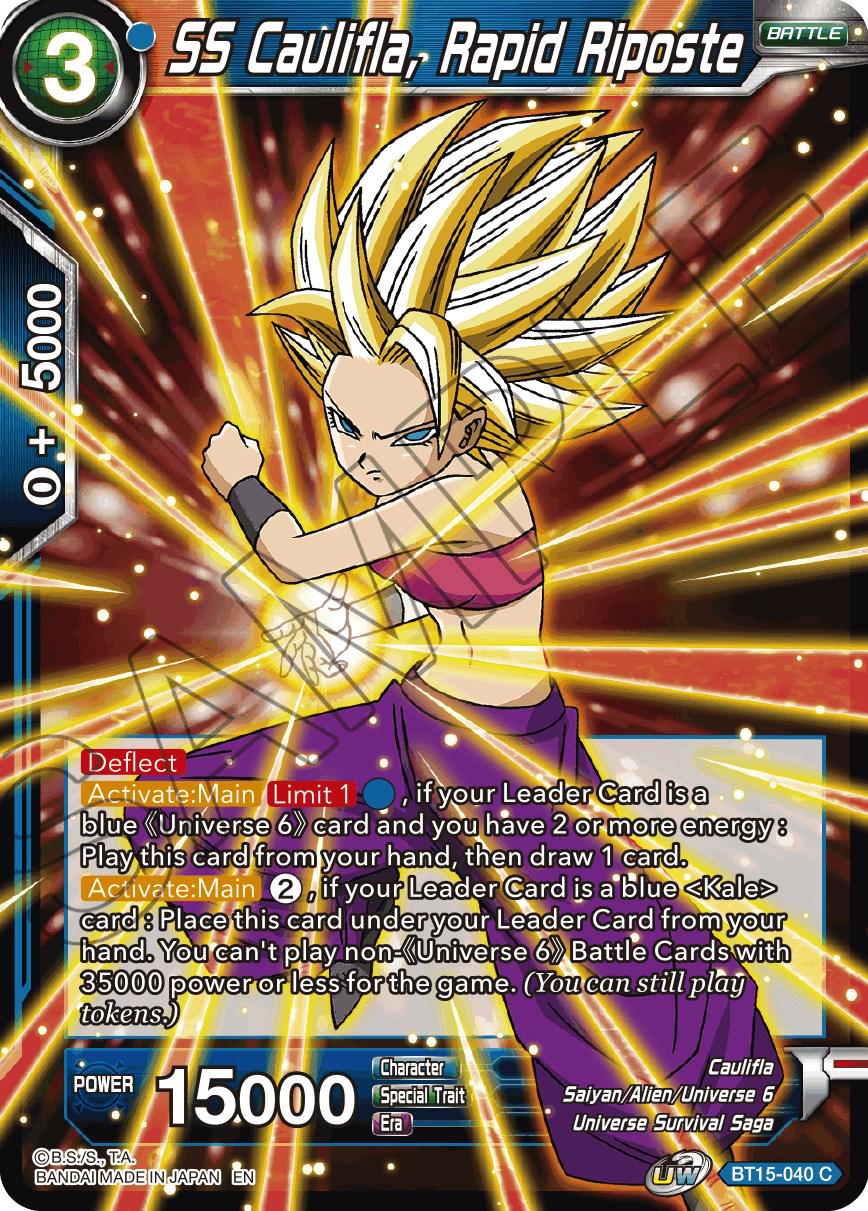SS Caulifla, Rapid Riposte BT15-040 Dragon Ball Super Saiyan Showdown