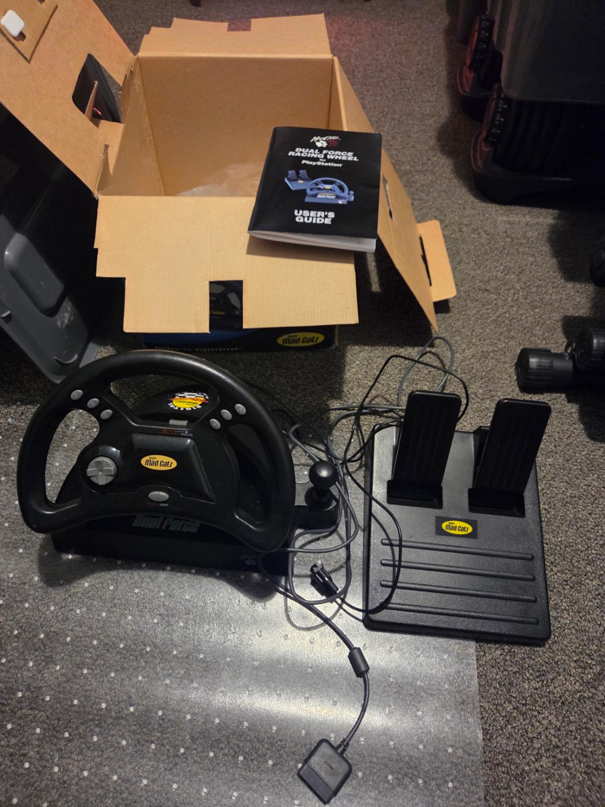 Dual Force Racing Wheel Prices Playstation | Compare Loose, CIB & New ...