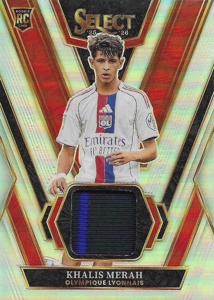 Khalis Merah #18 2025 Panini Select Ligue 1 Select Swatches Soccer