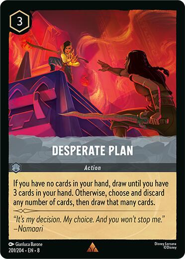 Desperate Plan #201 Lorcana Reign of Jafar