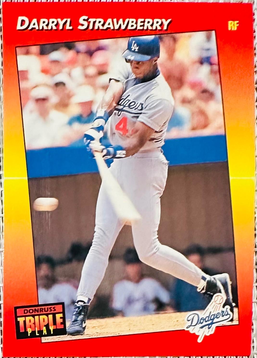 Darryl Strawberry #187 1992 Donruss Triple Play Baseball