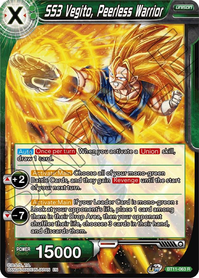 SS3 Vegito, Peerless Warrior BT11-063 Dragon Ball Super Vermilion Bloodline