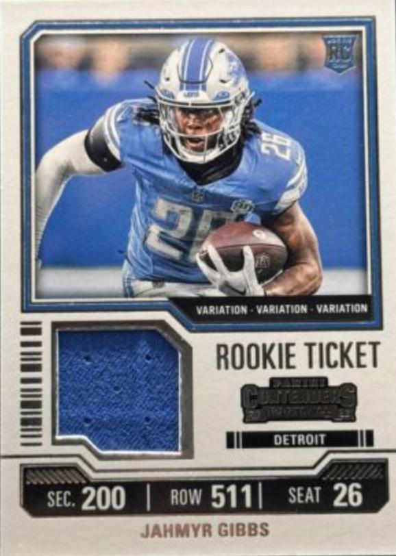 Jahmyr Gibbs [Variation] #TS12V Prices | 2023 Panini Contenders