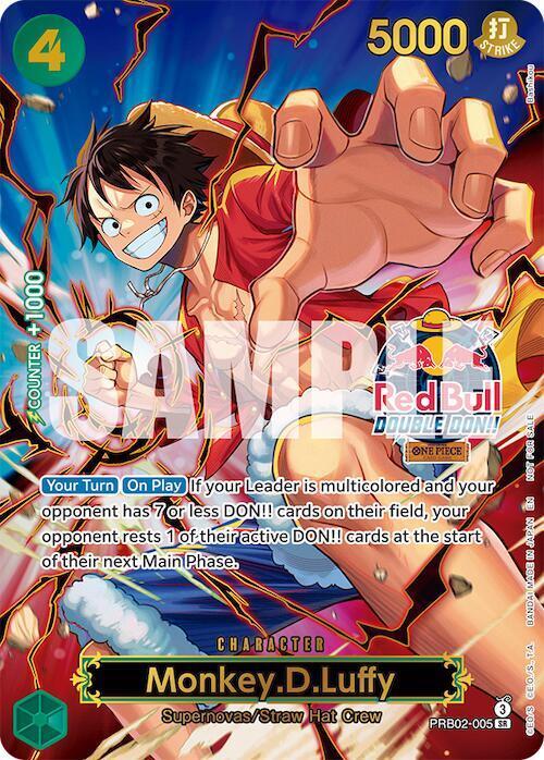 Monkey.D.Luffy [Red Bull Double Don!! Winner Textured] PRB02-005