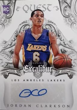 Jordan Clarkson #15 Basketball Cards 2014 Panini Excalibur Quest Signatures