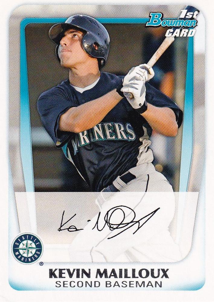 Kevin Mailloux #BP56 2011 Bowman Baseball Prospects