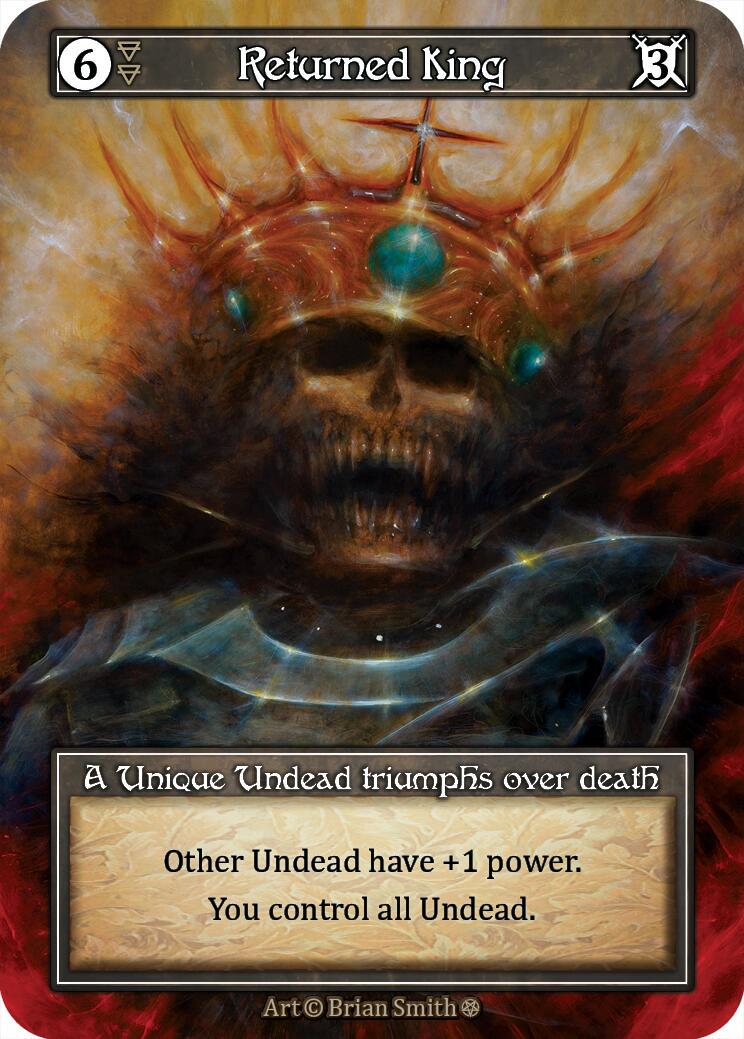 Returned King [Foil] - Sorcery: Contested Realms Gothic - Sorcery: Contested Realm card