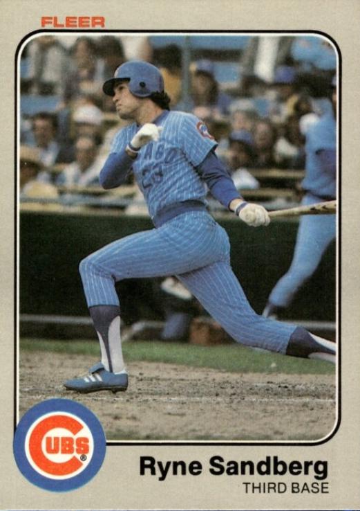 Ryne Sandberg #507 Baseball Cards 1983 Fleer