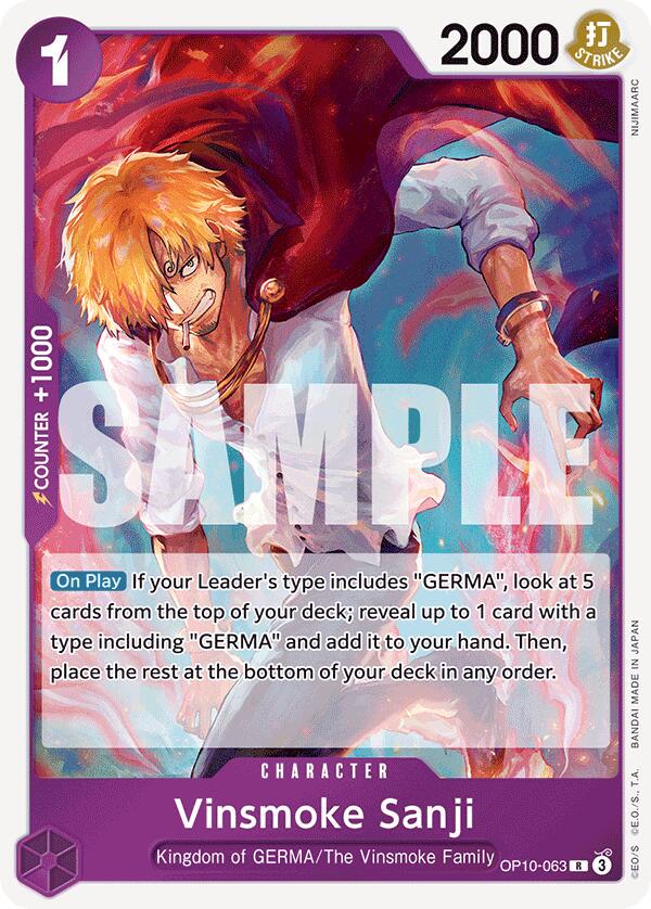 Vinsmoke Sanji OP10-063 One Piece Royal Blood