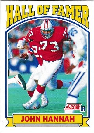John Hannah #672 Football Cards 1991 Score