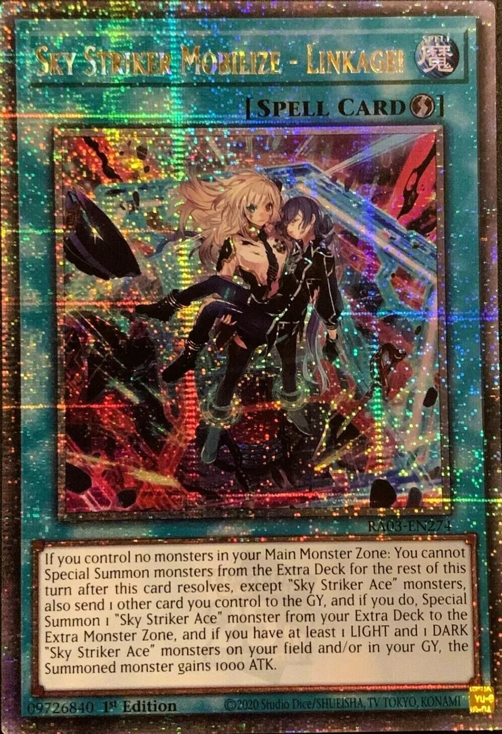 Sky Striker Mobilize - Linkage! [Quarter Century Secret Rare Sky Striker Mobilize - Linkage! [Quarter Century Secret Rare