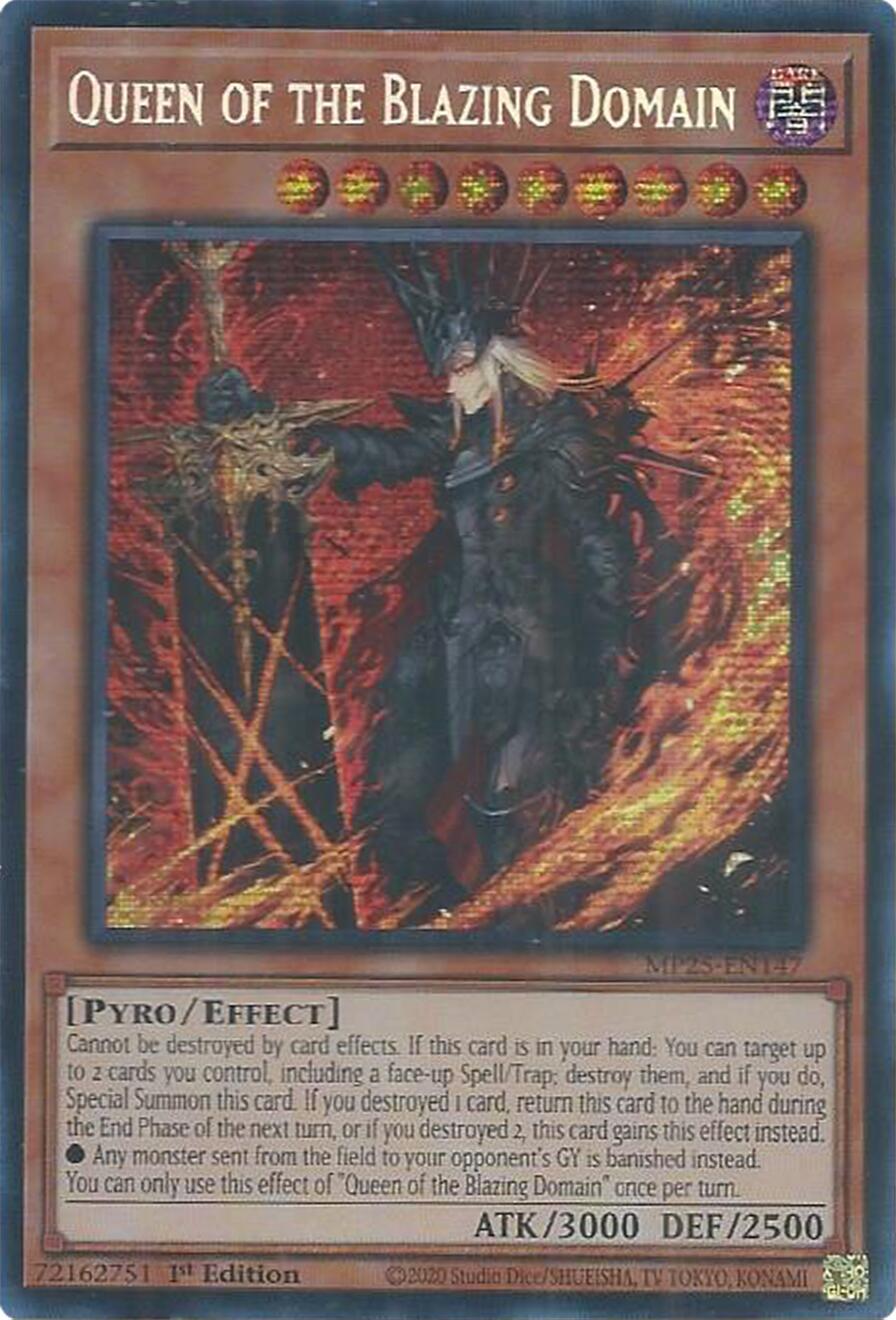 Queen of the Blazing Domain MP25-EN147 Prices | YuGiOh 2025 Mega Pack Tin | YuGiOh Cards Queen of the Blazing Domain MP25-EN147 Prices | YuGiOh 2025 Mega Pack Tin | YuGiOh Cards