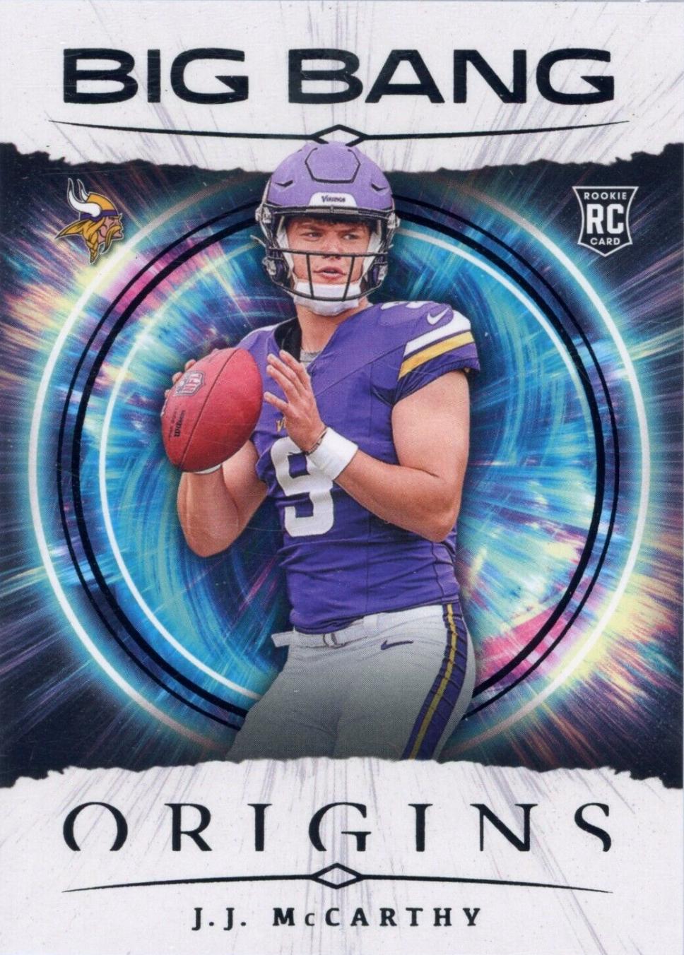J.J. McCarthy #14 Football Cards 2024 Panini Origins Big Bang
