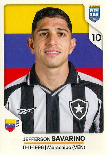 Jefferson Savarino #54 2026 Panini FIFA 365 Stickers