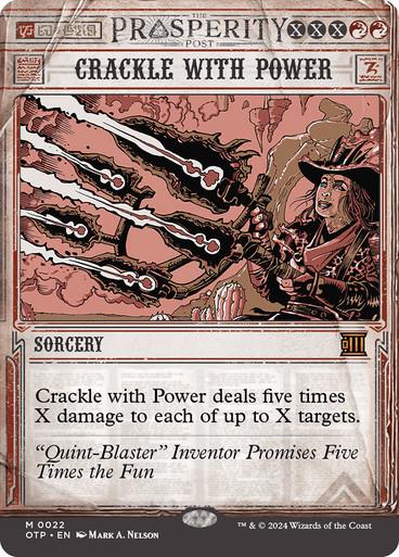 Crackle With Power #22 Magic Outlaws of Thunder Junction
