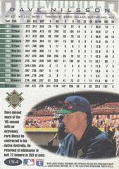 Back Of Card Dave Nilsson 154 | Dave Nilsson Baseball Cards 1996 Fleer