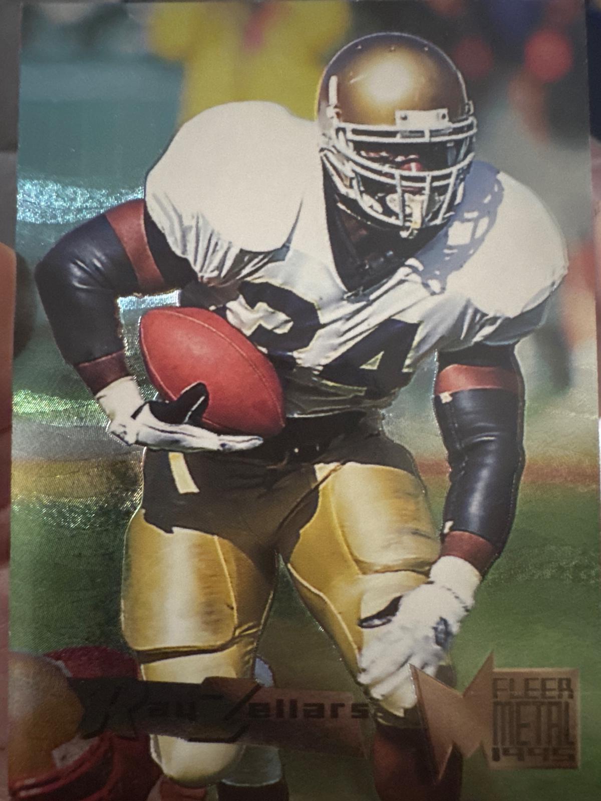 Ray Zellars #123 1995 Fleer Metal Football