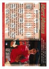 Back Of Card | Matt Morris Baseball Cards 1998 Topps