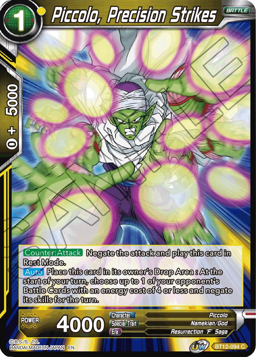 Piccolo, Precision Strikes BT12-094 Dragon Ball Super Vicious Rejuvenation