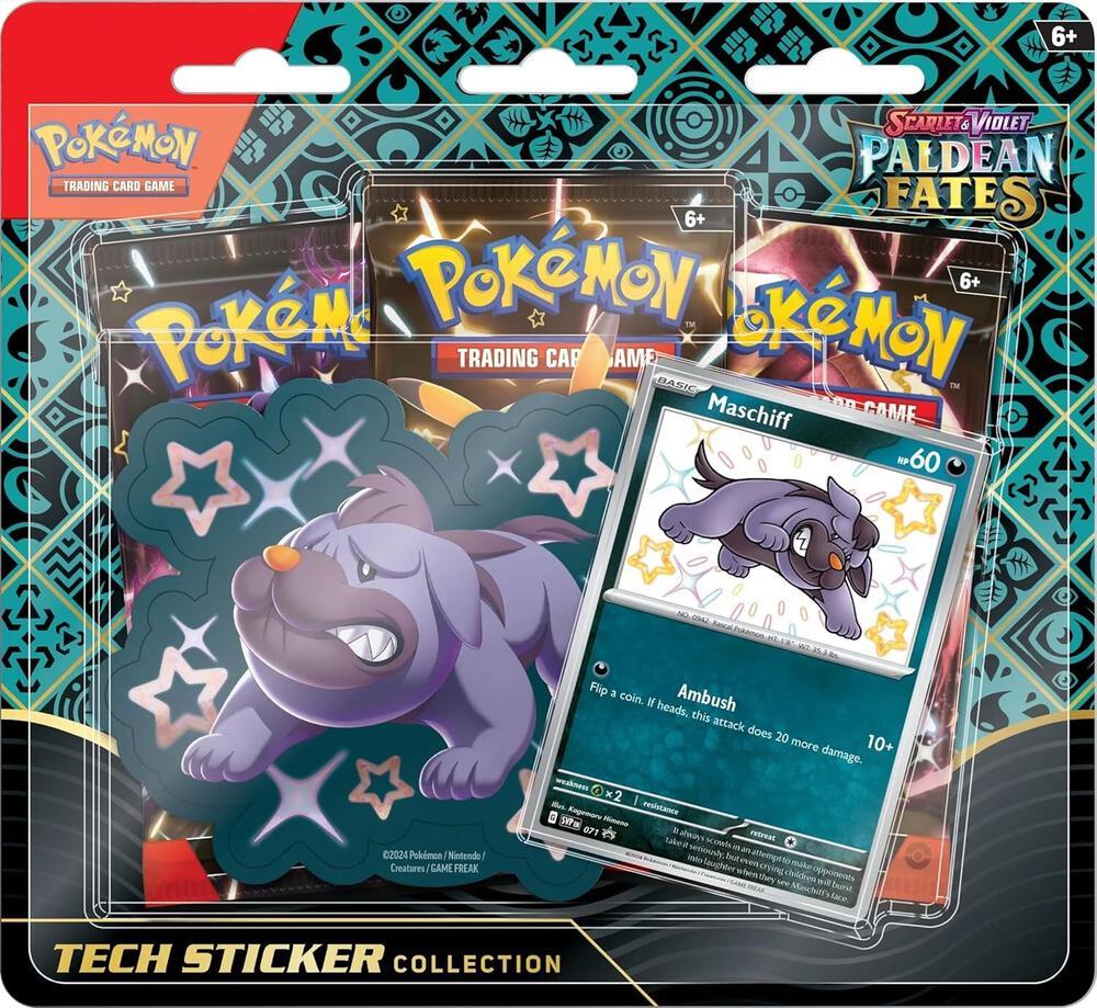 Tech Sticker Collection: Maschiff Pokemon Paldean Fates