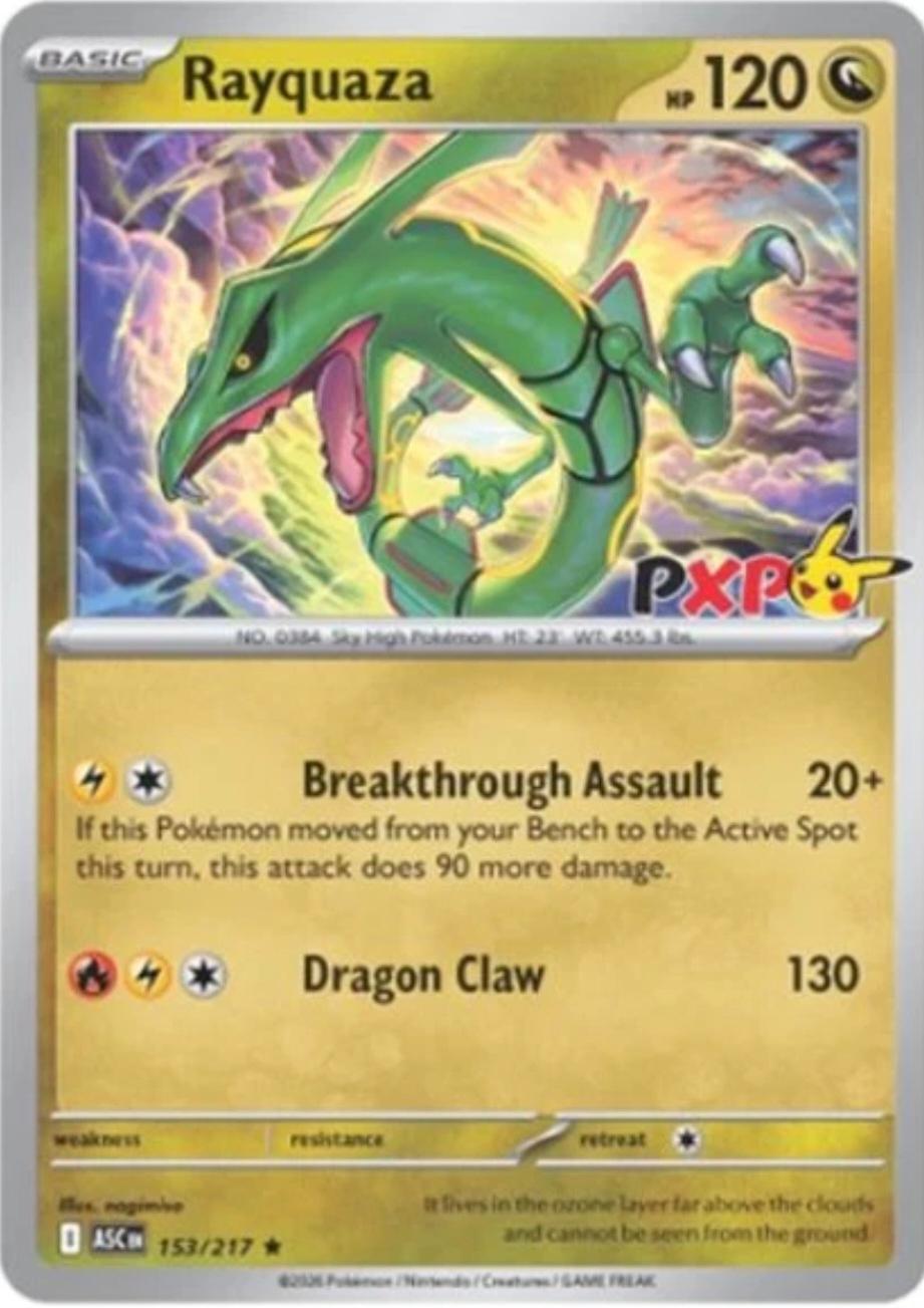Rayquaza [PXP Stamped] #153 from Pokemon Ascended Heroes