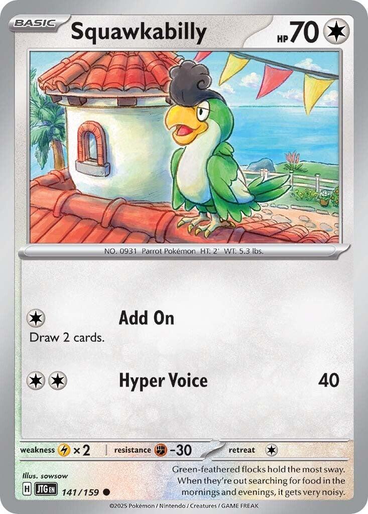 Squawkabilly #141 Pokemon Journey Together