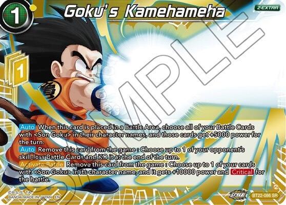 Goku's Kamehameha BT22-086 Dragon Ball Super Critical Blow