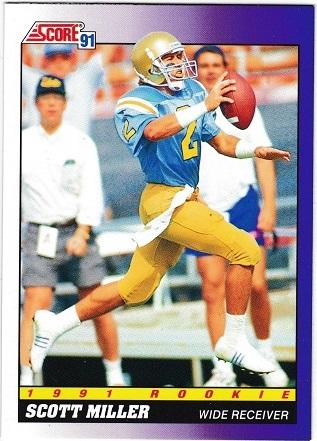 Scott Miller #580 Football Cards 1991 Score