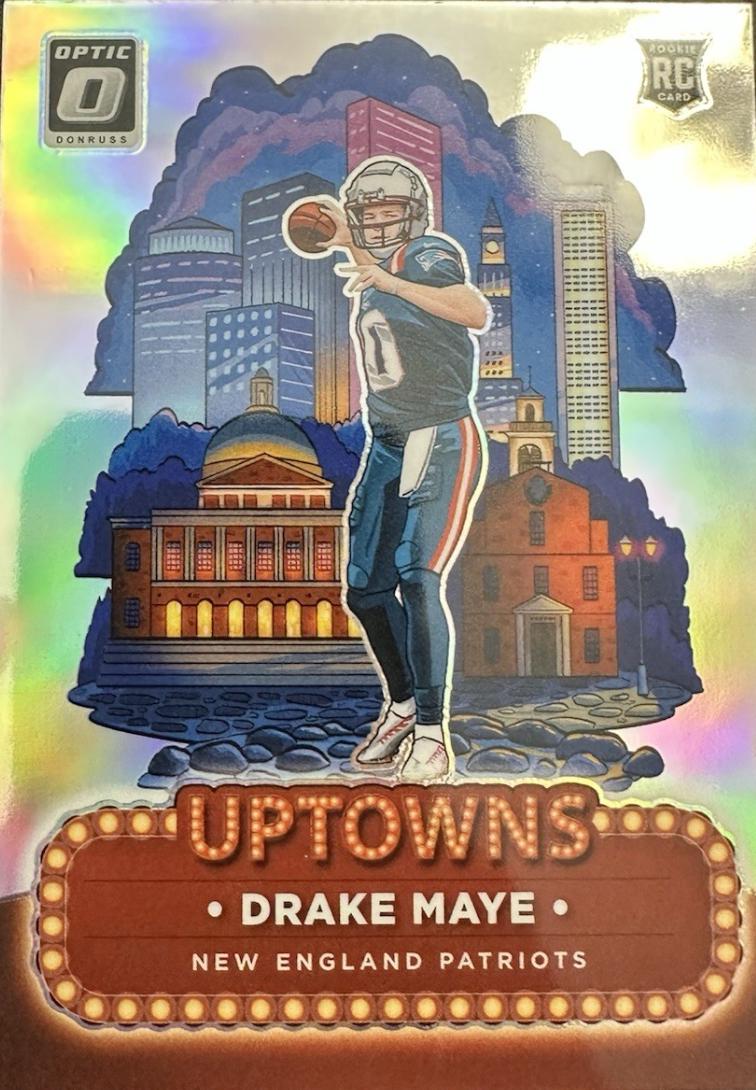 Drake Maye #4 Football Cards 2024 Panini Donruss Optic Uptowns