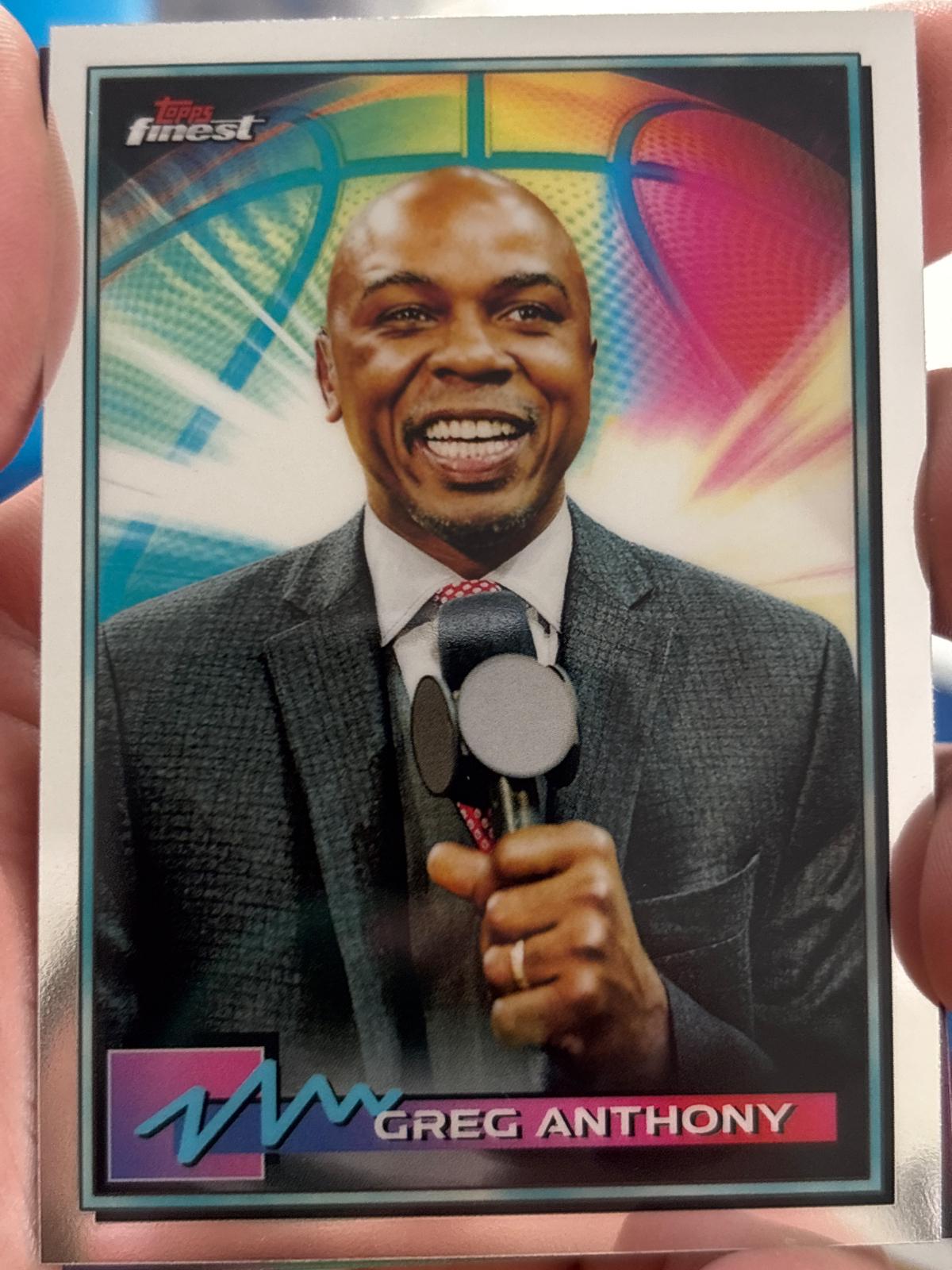 Greg Anthony #3 Basketball Cards 2021 Topps Finest