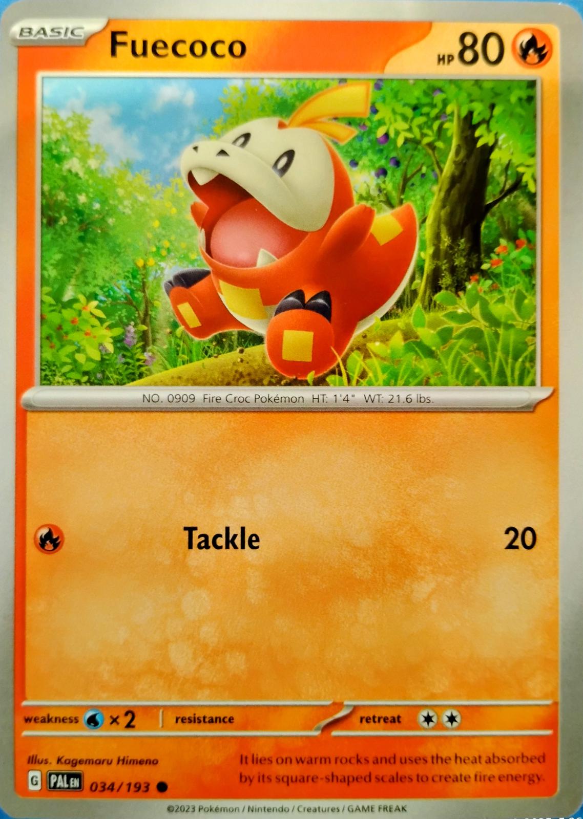 Fuecoco #34 Pokemon Paldea Evolved