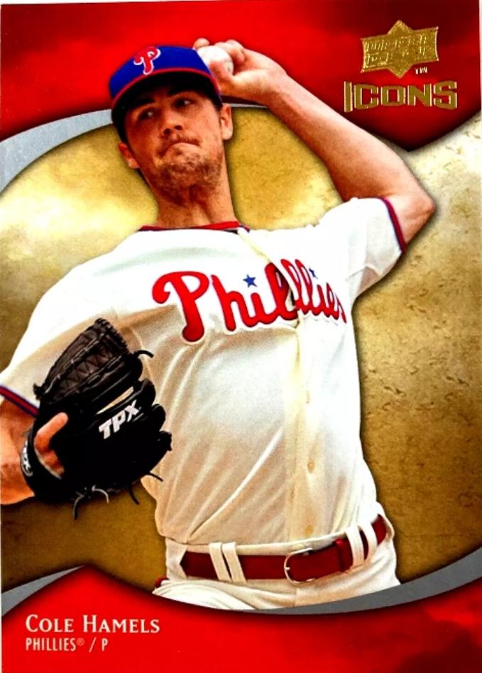 Cole Hamels #26 Baseball Cards 2009 Upper Deck Icons