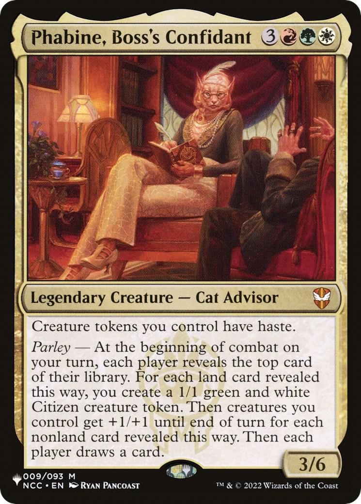 Phabine, Boss's Confidant #9 Magic The List Reprints
