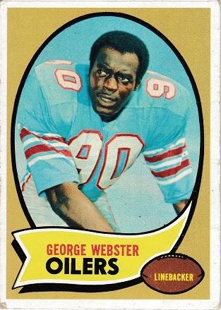George Webster #120 Football Cards 1970 Topps