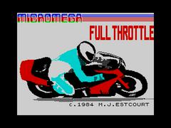 Loding Screen | Full Throttle ZX Spectrum