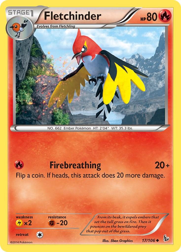 Fletchinder #17 Pokemon Flashfire