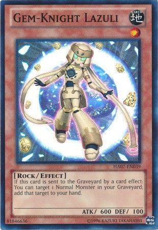 Gem-Knight Lazuli HA07-EN039 YuGiOh Hidden Arsenal 7: Knight of Stars